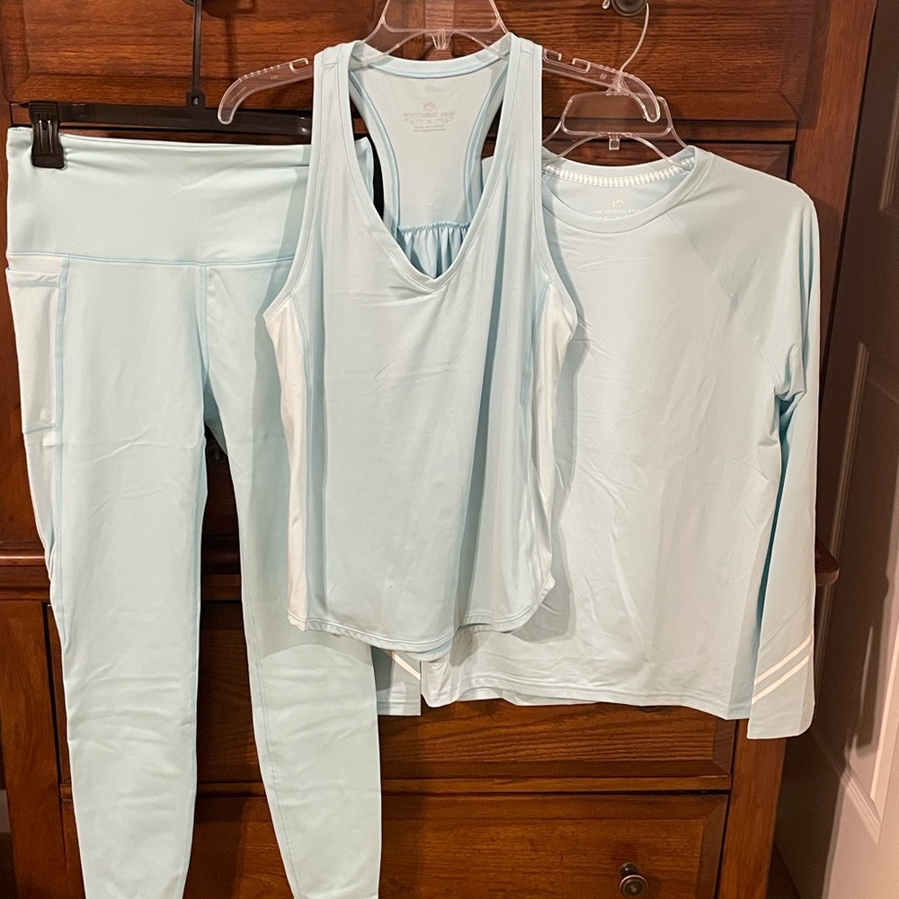 Southern Tide Pale Blue Athletic Trio